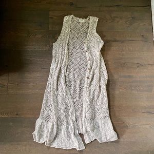 Women’s Knit Sleeveless Duster Cardigan